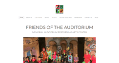 Desktop Screenshot of friendsoftheauditorium.com