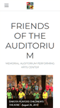 Mobile Screenshot of friendsoftheauditorium.com